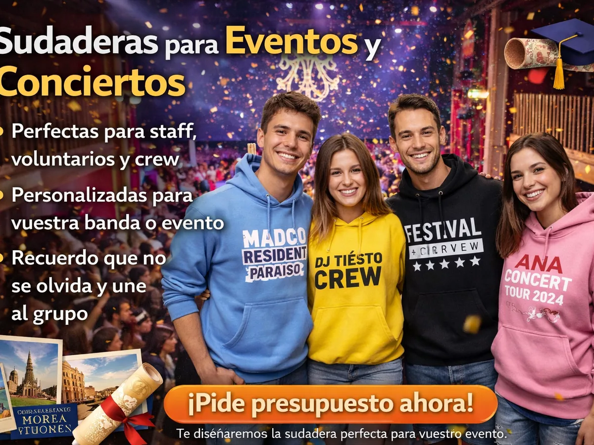 Sudaderas para empresas y eventos en Galicia