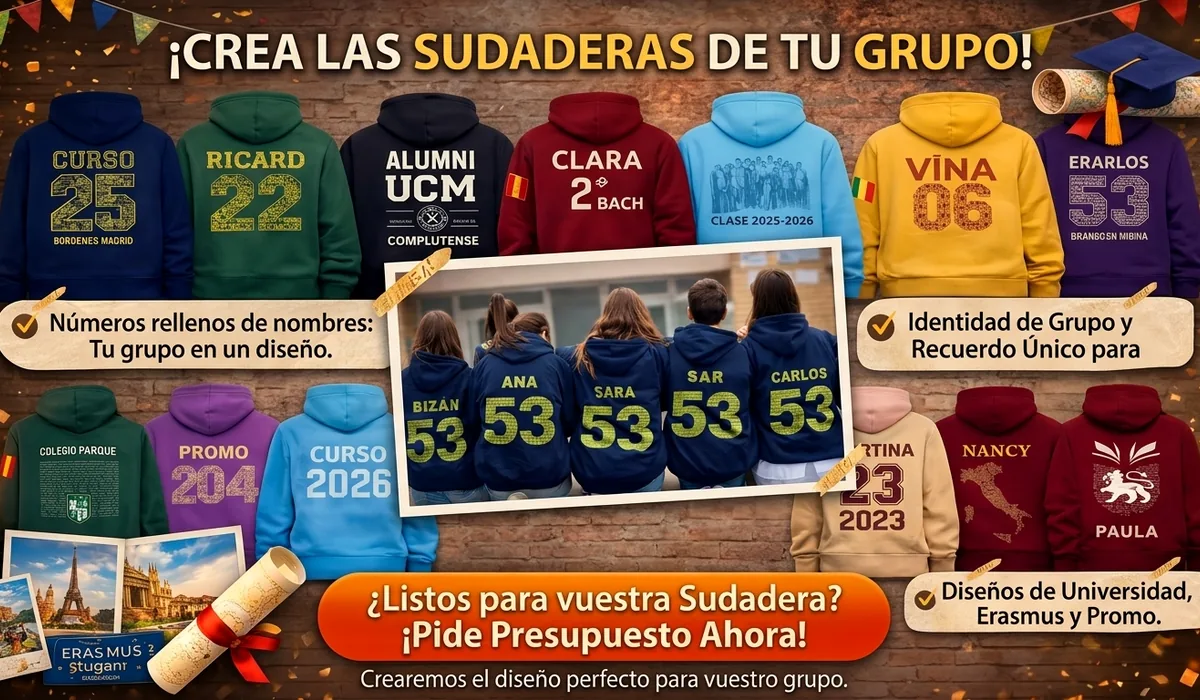 Cómo organizar un pedido de sudaderas para un grupo